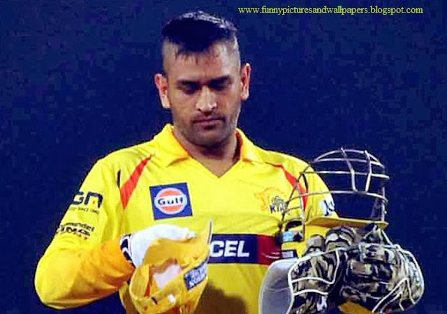 ms dhoni hair style