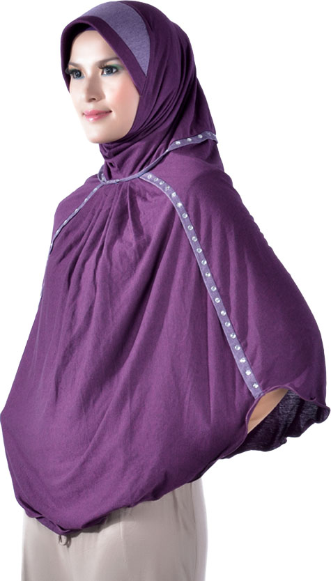Konsep Baru 54+ Jilbab Kaos Ungu