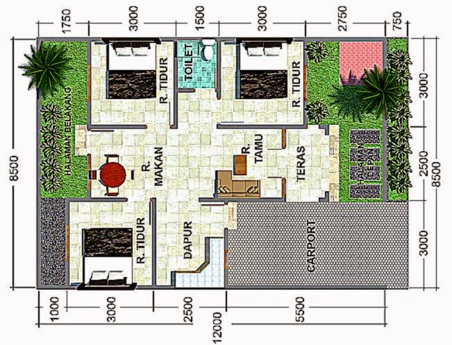 Gambar Denah Rumah  Minimalis  Sederhana  Design Rumah  