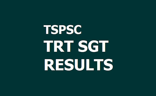 TSPSC TRT SGT English Medium Results : Provisional Selection List 2019 Released TSPSC TRT SGT English Medium Results : Provisional Selection List 2019 Released
