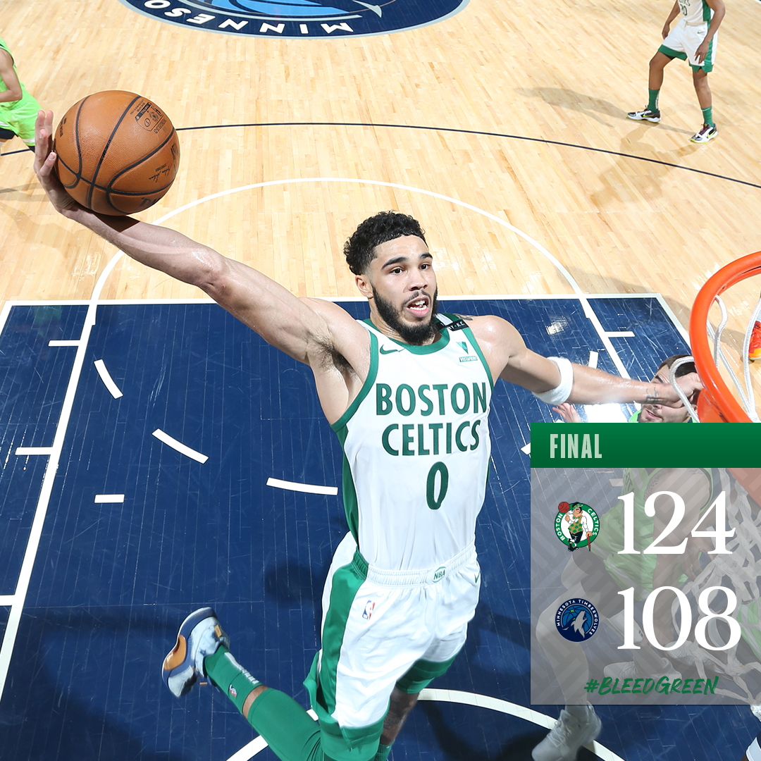 Celtics easily defeat Timberwolves to crawl back over .500