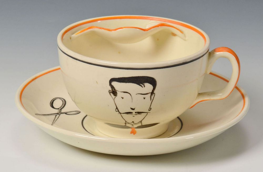 The Mustache Cup The Special Tea Cup Used by the Victorian Men to