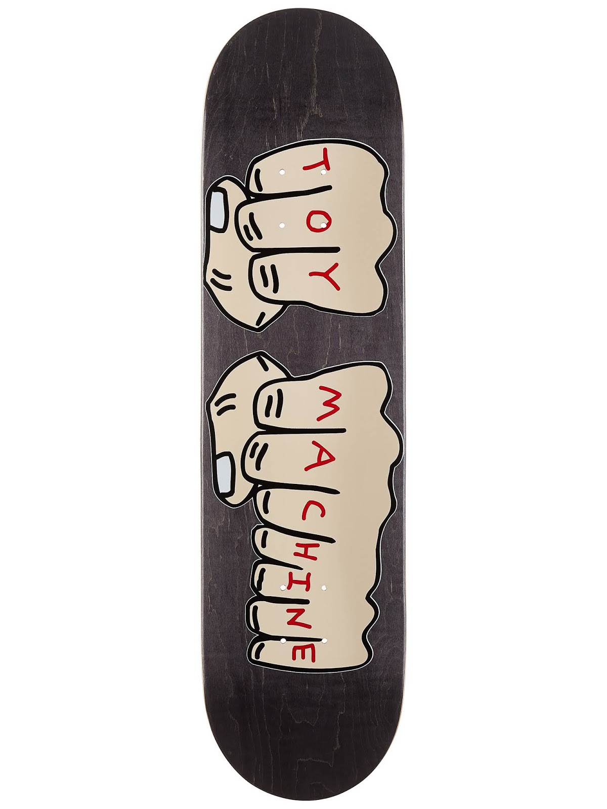 Skateboard Hoarder Toy Machine Skateboards Indianapolis Fists black