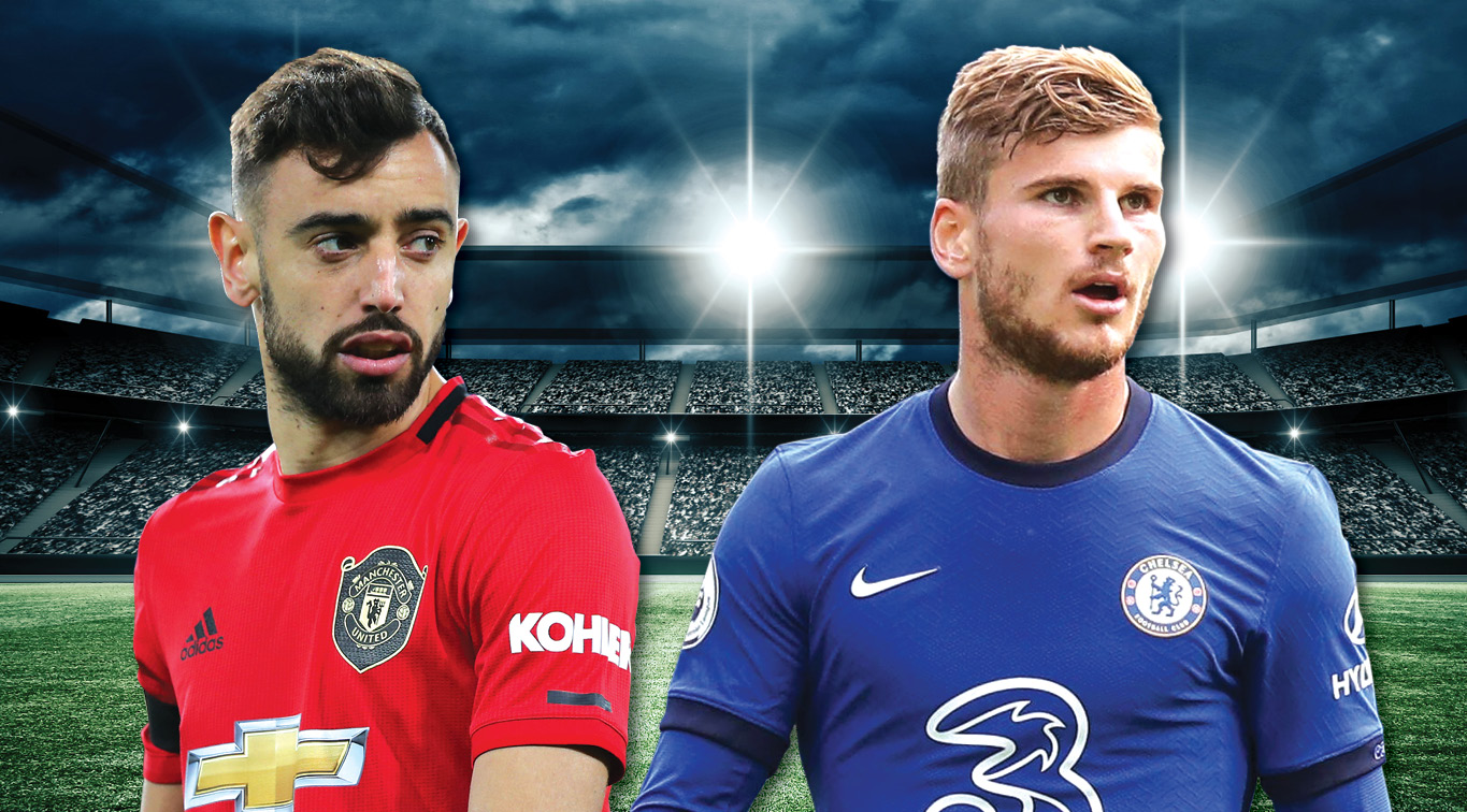 Bruno Fernandes and Timo Werner Bruno Fernandes and Timo Werner