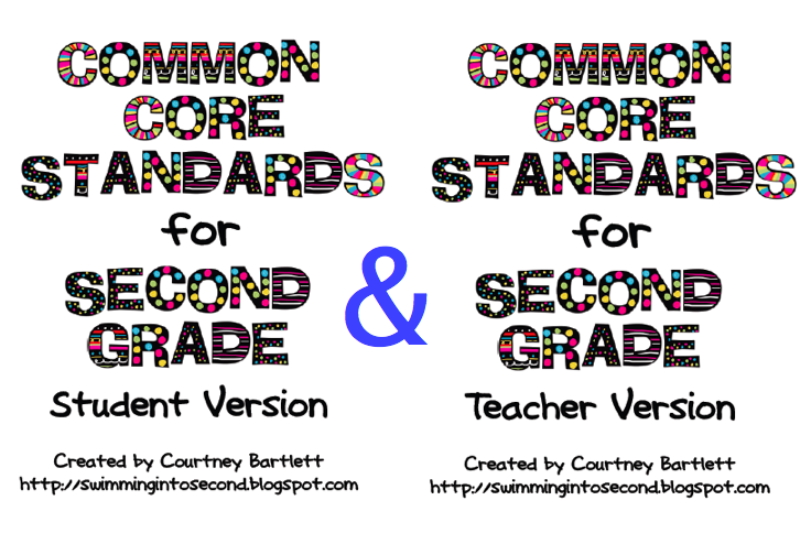 Common Core Standards for 2nd grade - Swimming Into Second