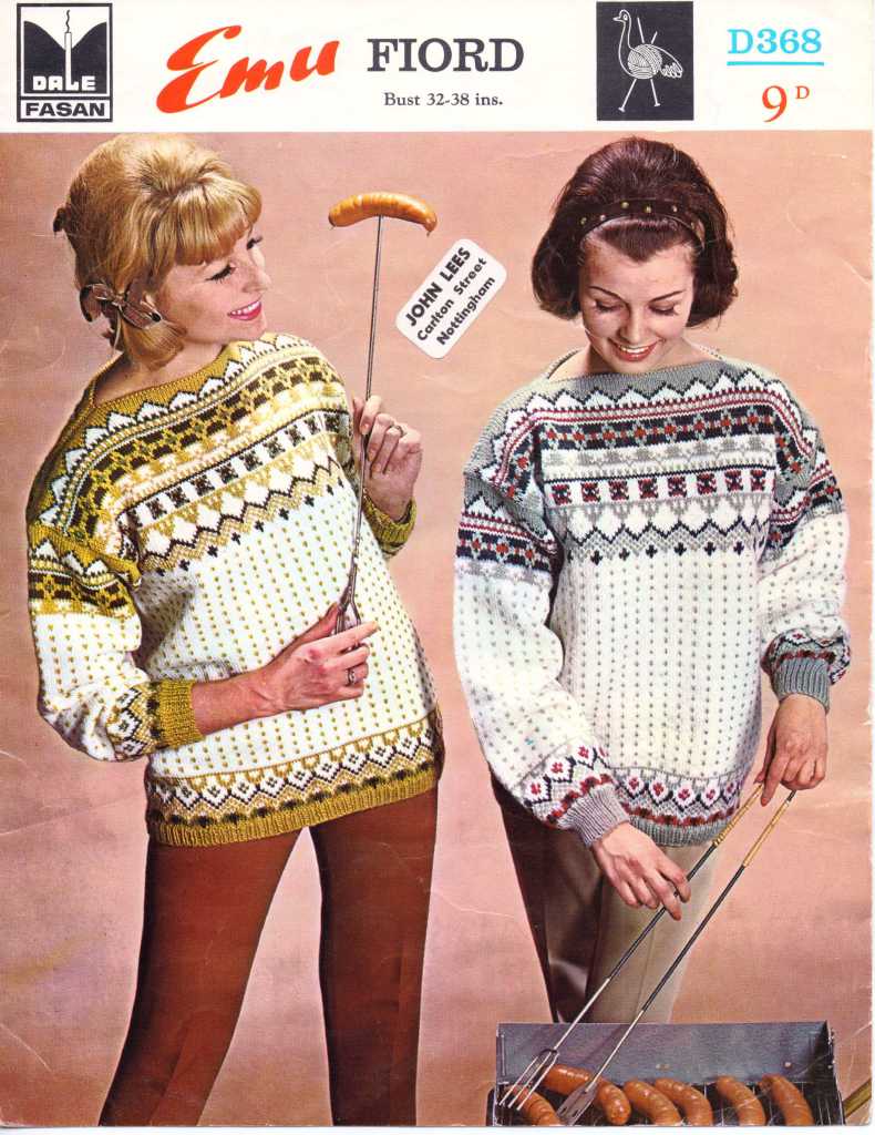 The Vintage Pattern Files 1950's Knitting Women's Norwegian Sweater