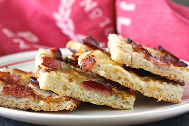 This Asian Pear and Smoked Sausage Flatbread Pizza is both sweet and savory. The no knead dough is so easy to make as well. This Asian Pear and Smoked Sausage Flatbread Pizza is both sweet and savory. The no knead dough is so easy to make as well.