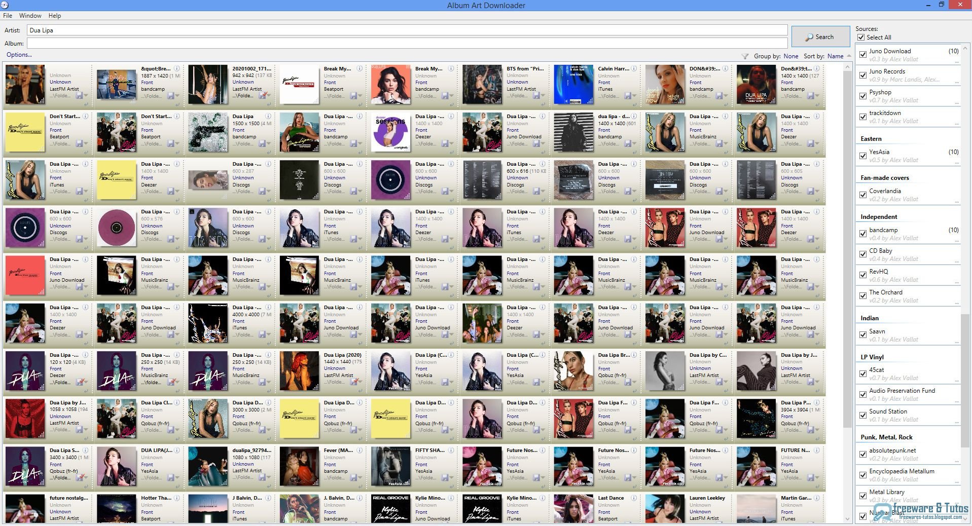 Album Art Downloader un logiciel gratuit pour chercher et télécharger