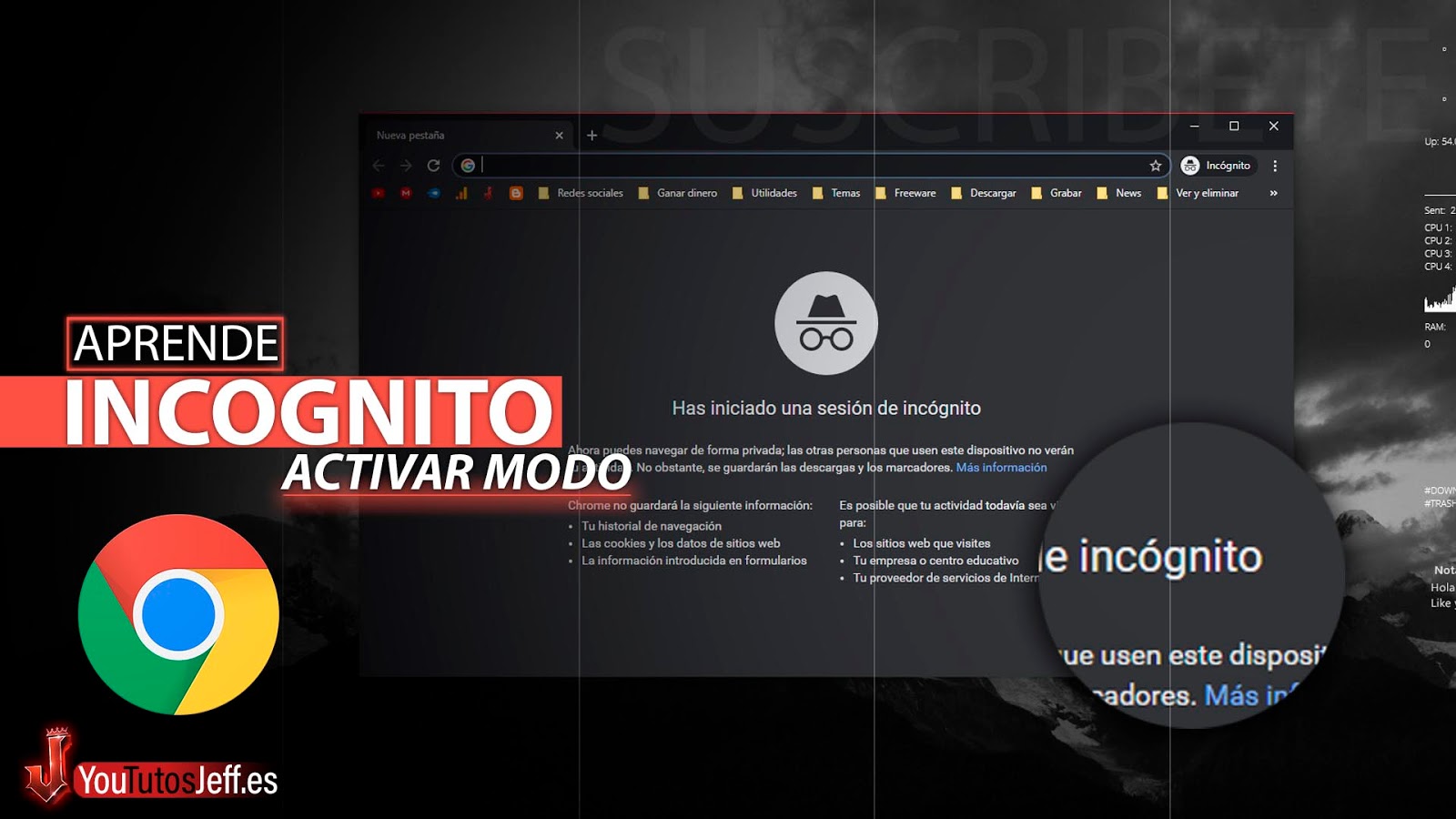 Como Navegar en Modo Incógnito en Chrome