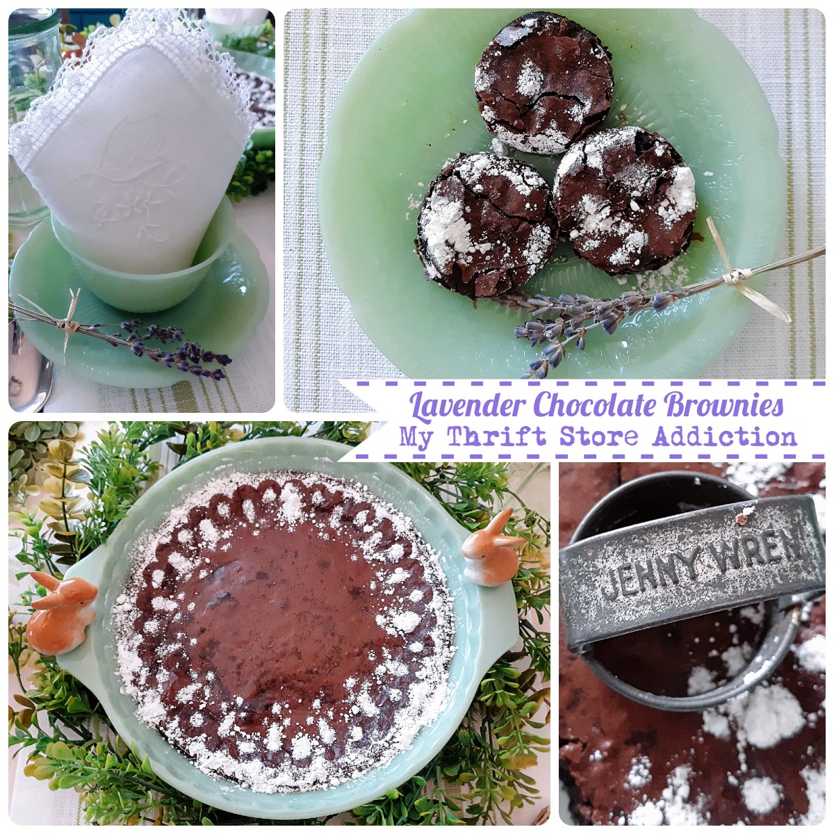 The Lavender Cookbook brownie recipe