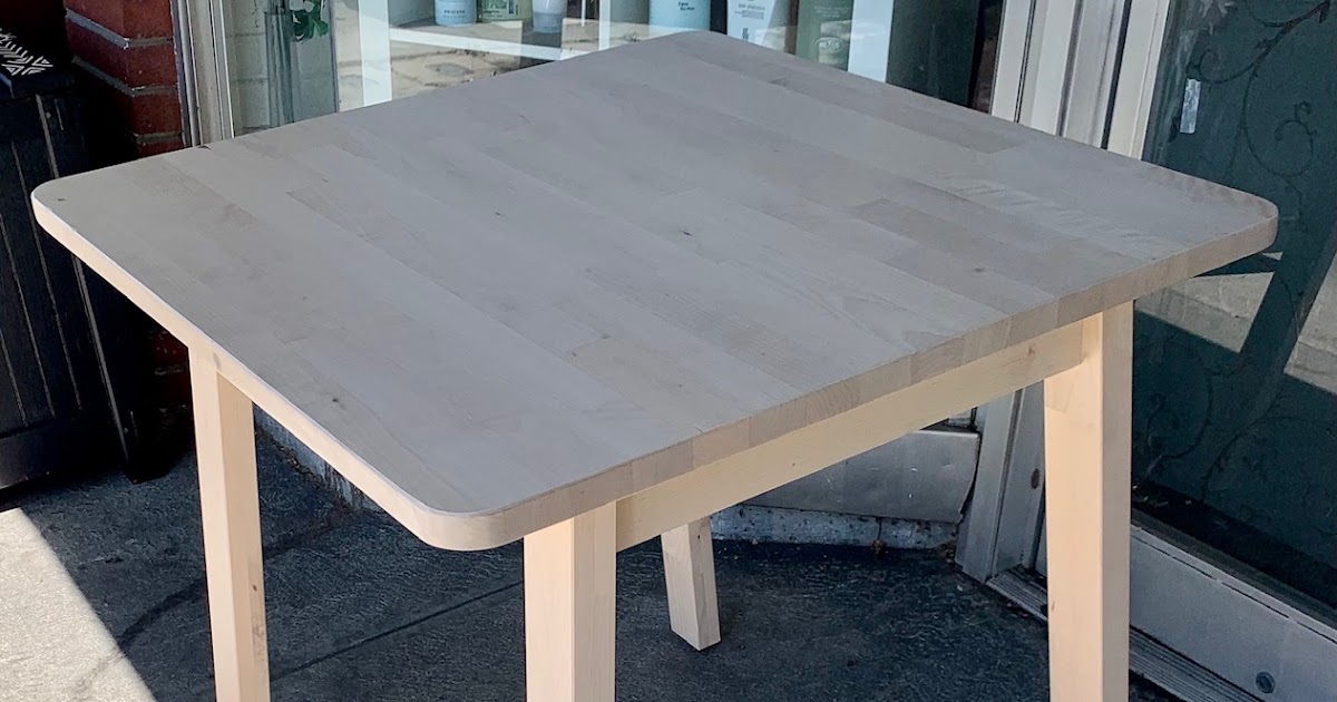 UHURU FURNITURE & COLLECTIBLES SOLD 105356 Ikea Bleach Blond Norraker Square Dining Table 29