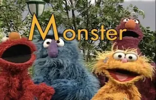 Elmo, Telly, Herry, Zoe sing M is for Monster. Sesame Street All Star Alphabet