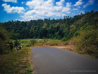 Natural View Of Countryside Road In The Hilly Area On A Sunny Day At Ularan Village North Bali Indonesia