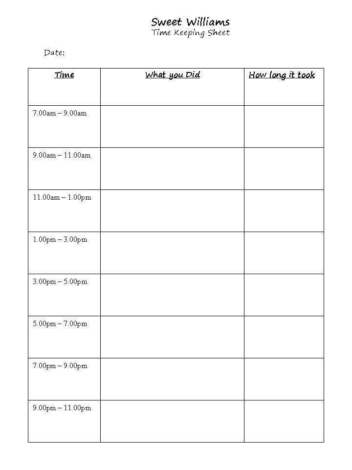 SWEET WILLIAMS Business Tips Part Two Keeping Records, Methods of