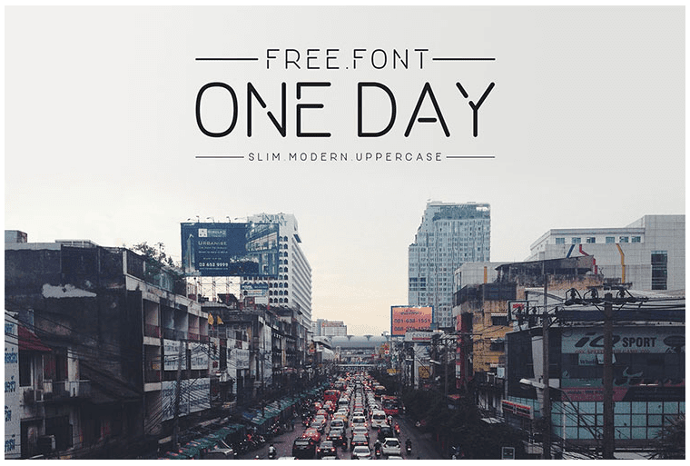 One-day-free-font