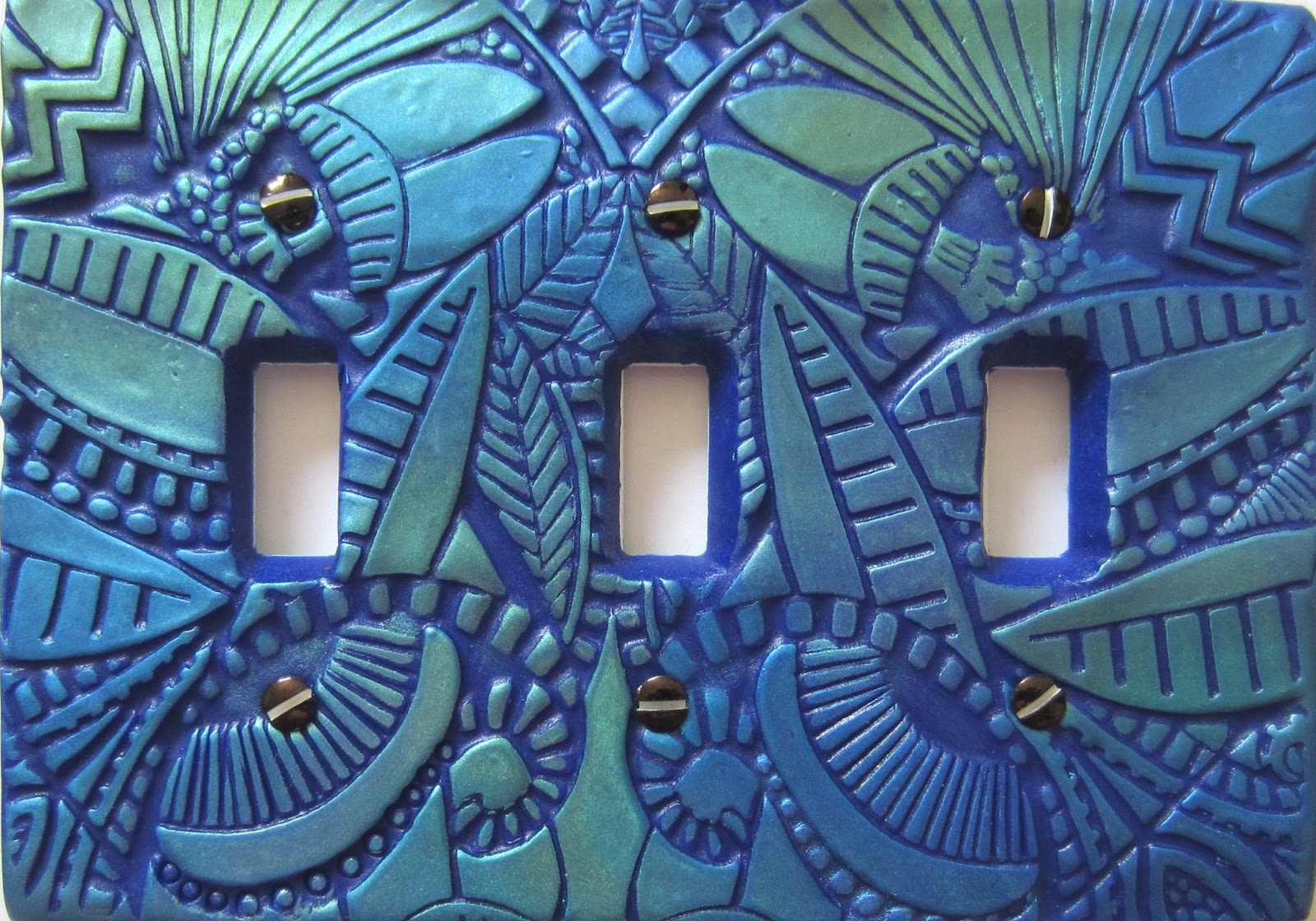 Geometals/Metro Decor Free Form Ceramic Switch Plates"