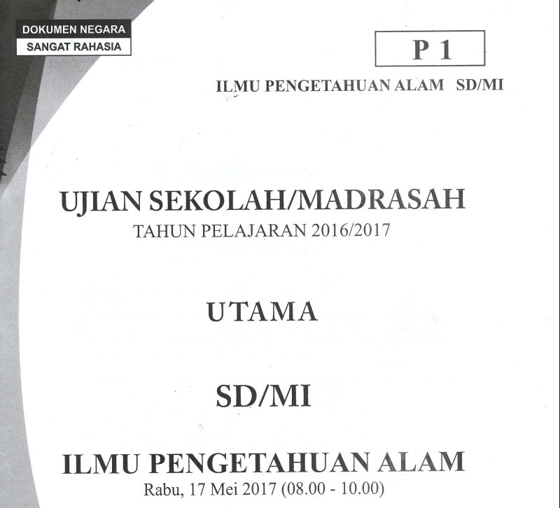 Kumpulan Soal Usm Sd Ipa 2017 Bilal Web Inspirasimilenial