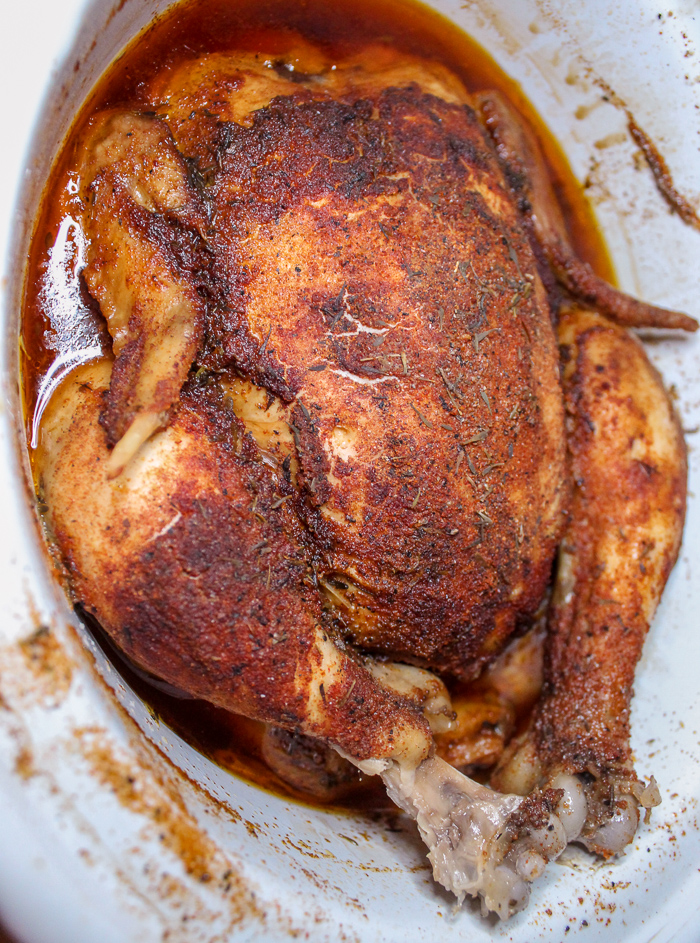 Easy Whole Chicken in a Crock Pot - The Food Hussy