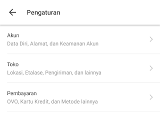 pengaturan toko