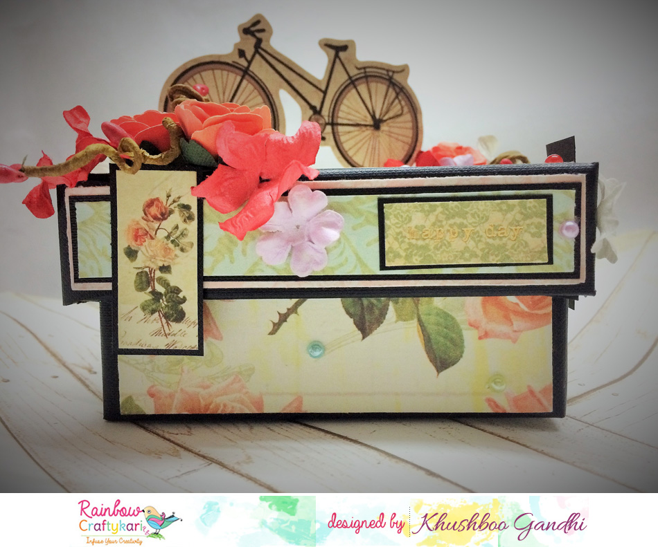to Rainbow Craftykari Blog Quick and Easy Chipboard Box
