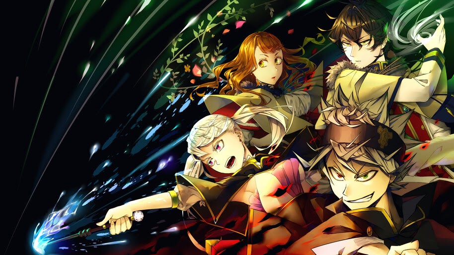#8.2140, Black Clover, Asta, Noelle, Yuno, 4K Wallpaper