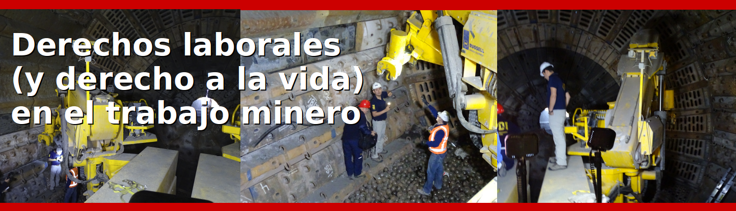 Derechos laborales en trabajo minero. Chile. Remuneraciones. Trabajos Pesados. Jornada bisemanal. 39