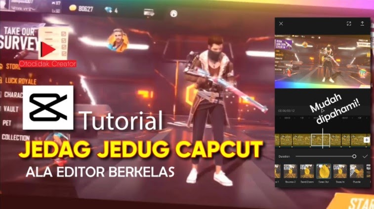 Cara membuat video jedag jedug di capcut