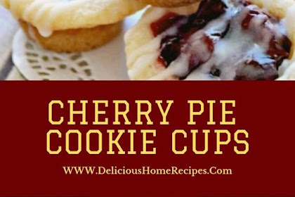 Cherry Pie Cookie Cups