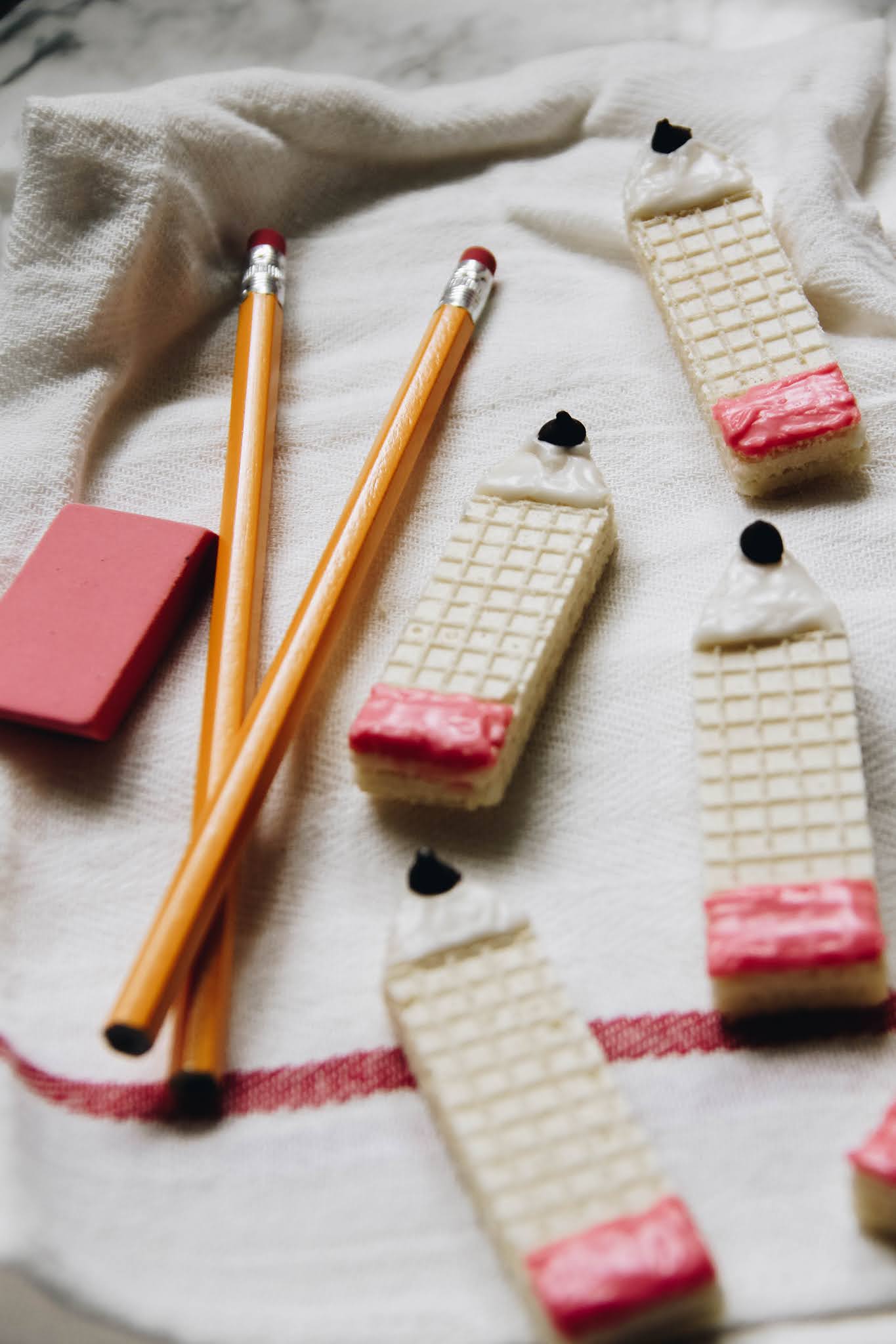 BackToSchool Pencil Wafer Cookies Home On Oak