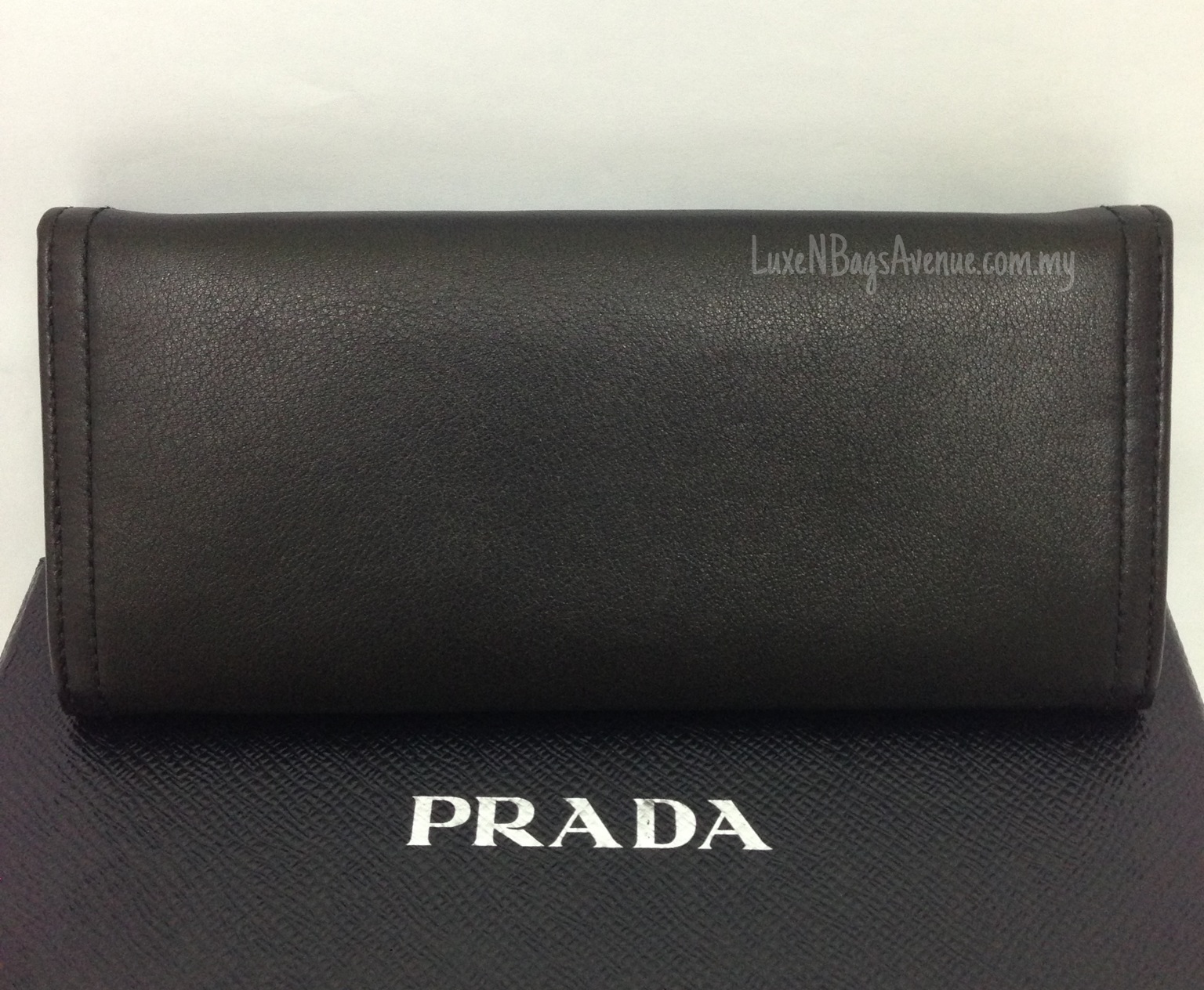 LuxeNBagsAvenue.com.my: Prada 1M1132 Soft Calf Leather Wallet Nero/ Black