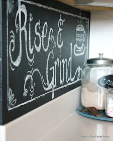 Easy Chalkboard Wall and How to Hand-Letter Chalkboard Signs