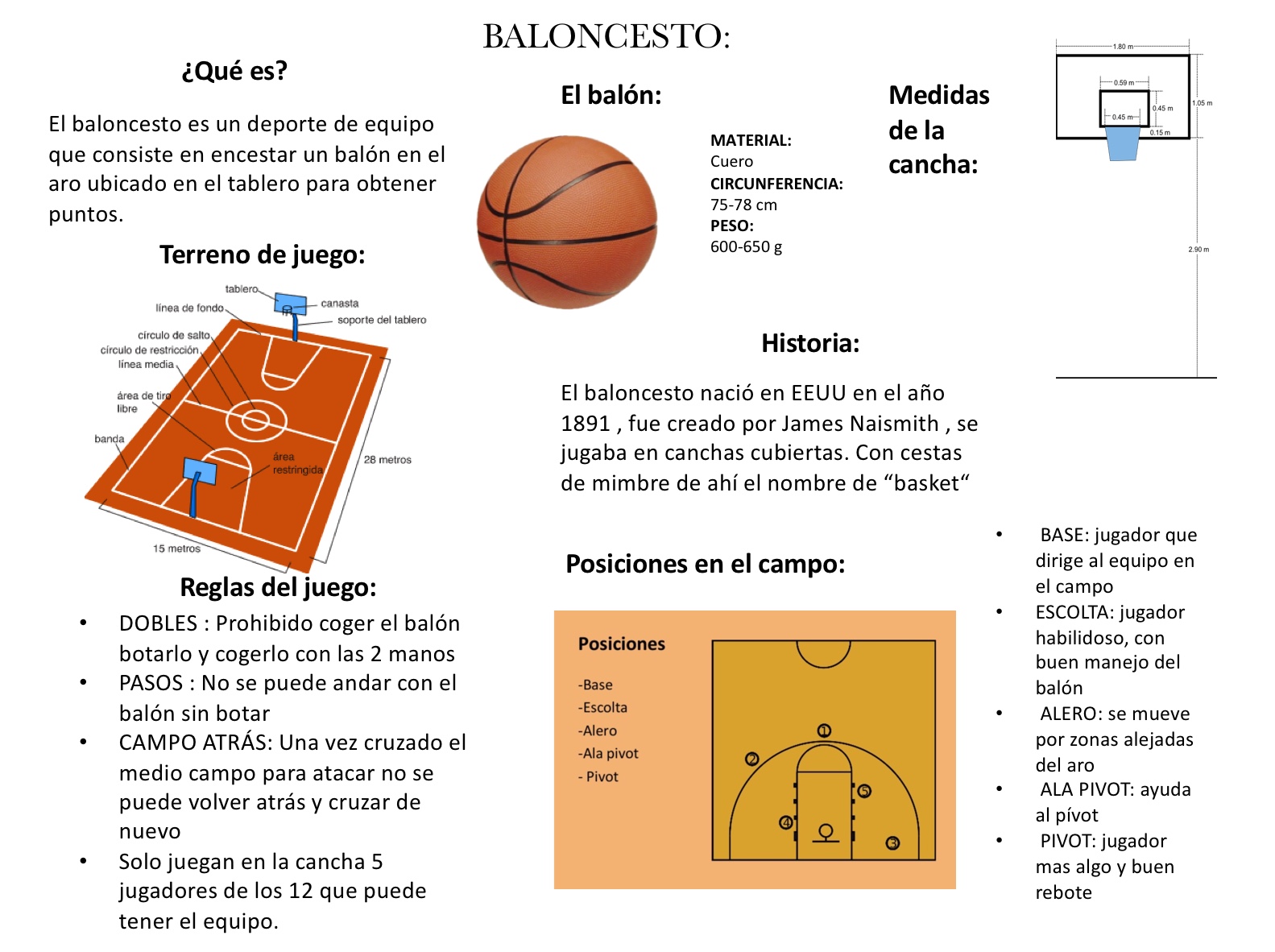 Infografia Baloncesto