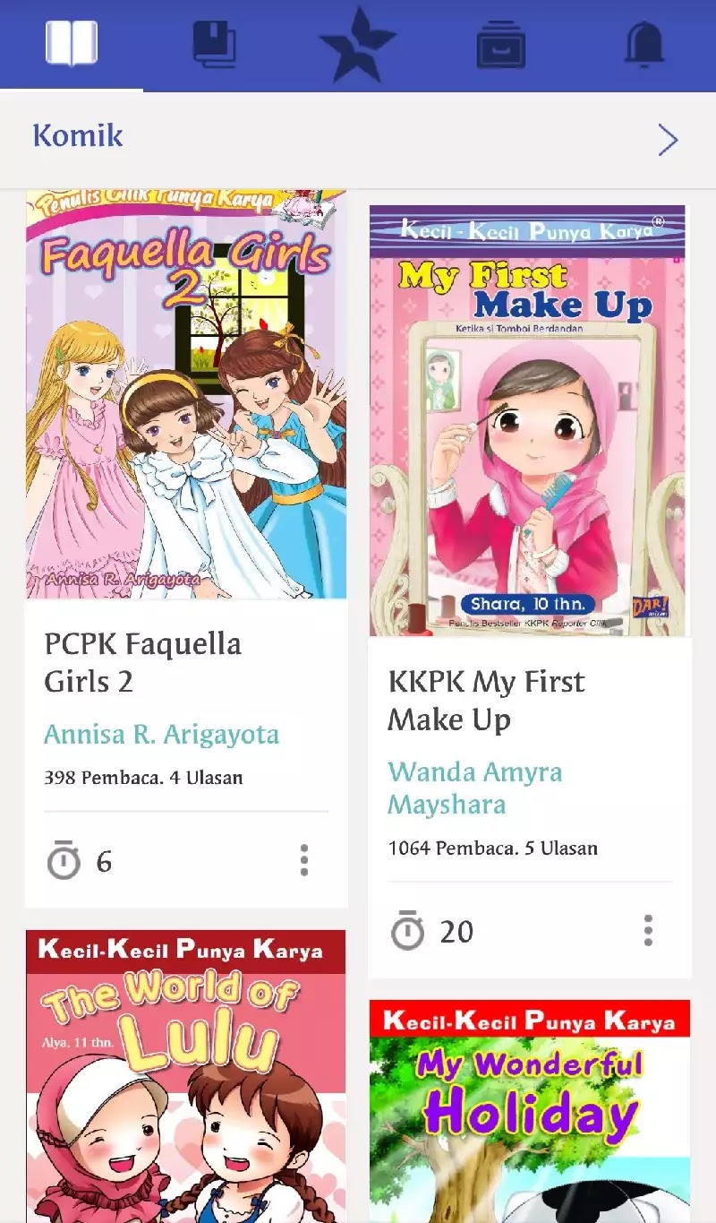 Koleksi Buku iPusnas Koleksi buku di iPusnas