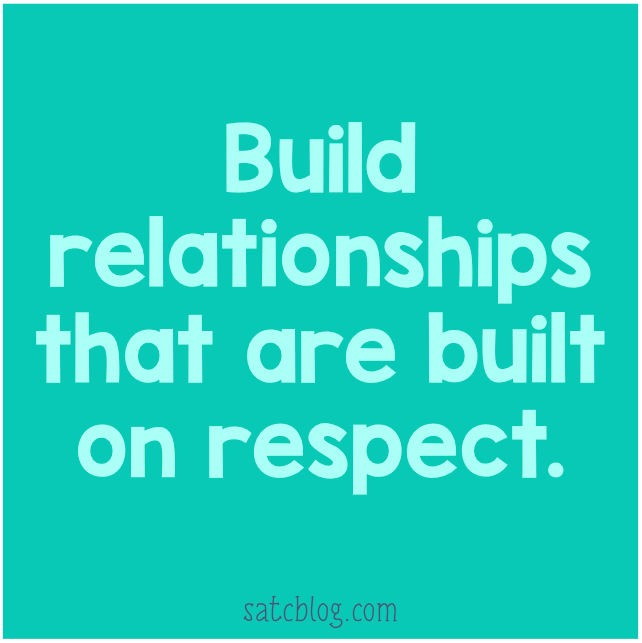 Build relationships. 