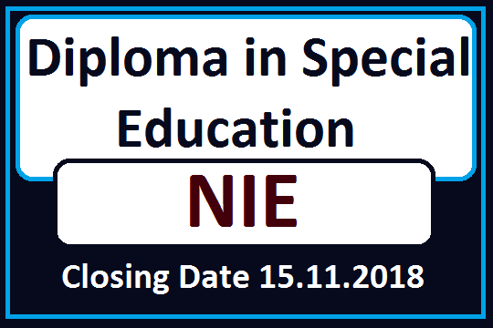 Diploma in Special Education - NIE