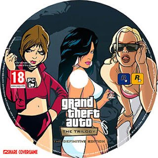 Grand Theft Auto The Trilogy The Definitive Edition Disc label
