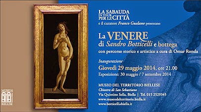 mostre nel weekend fuori Milano: la Venere di Botticelli al Museo del Territorio Biellese