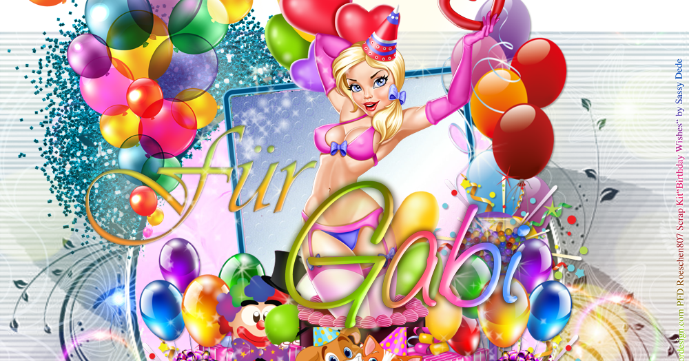 ♥ `*•.¸)`*•.¸ Röschen¸.•*(¸.•*´ ♥ `*•.¸)`*•.¸ Geburtstag Gabi!!!