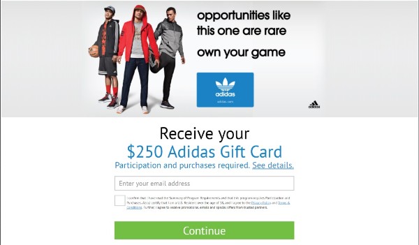 adidas cyber monday 250 gift card