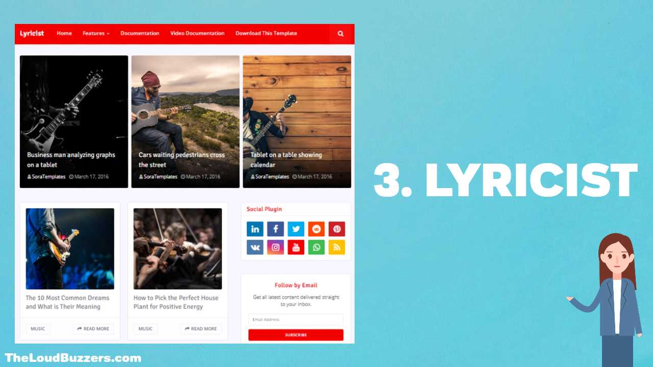 Lyricist Blogger Template Lyricist Blogger Template