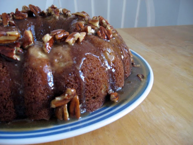 Pear Spice Cake with Pecan Topping by freshfromthe.com