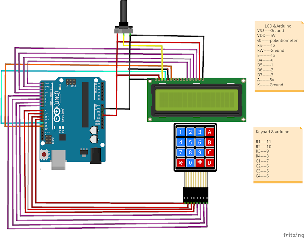 how to use arduino keypad with LCD dislpay tutorial