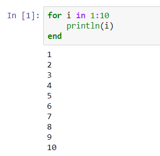Loops in Julia Vs Loops in Python