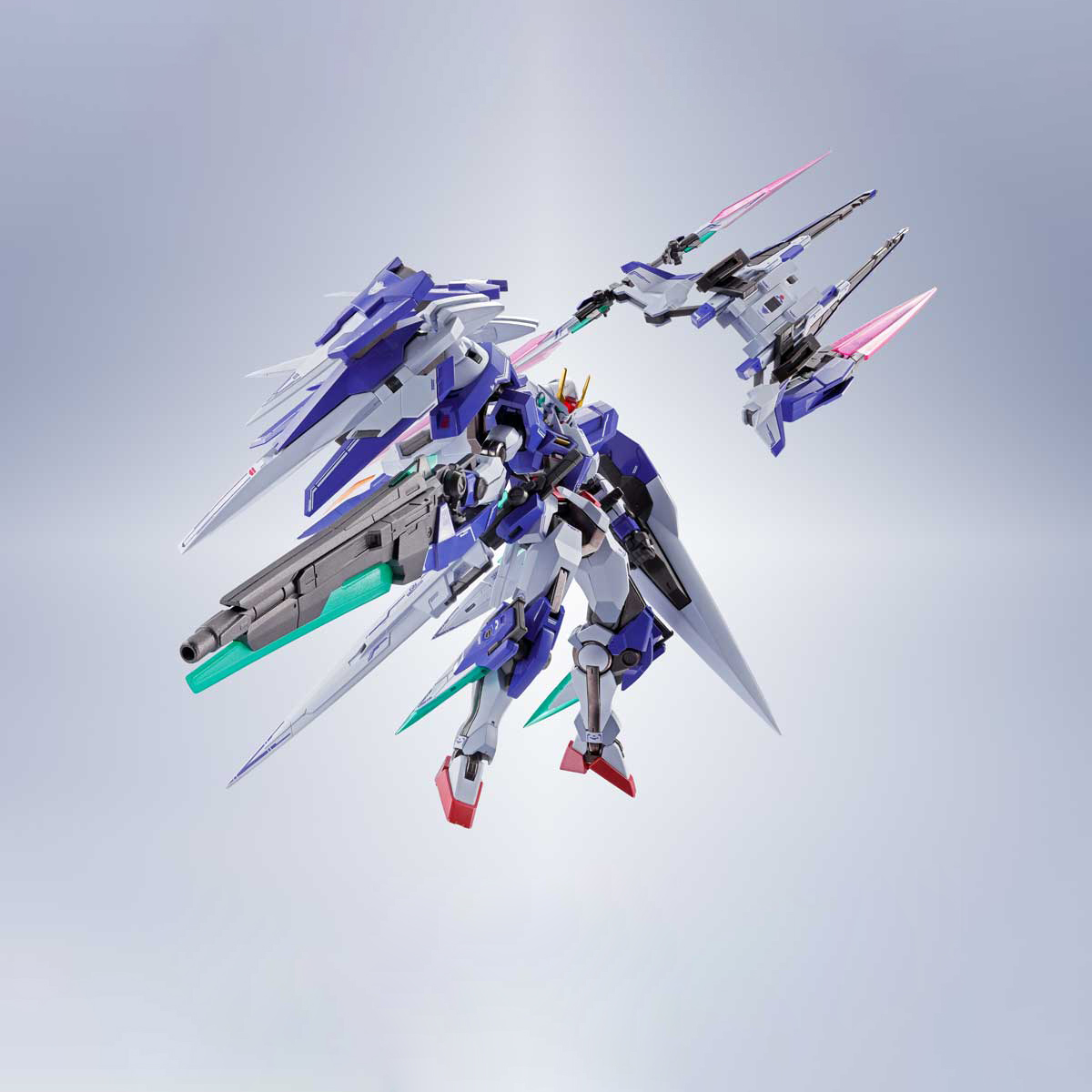 Metal Robot Spirits 00XN Raiser + Seven Sword + GN Sword II Blaster Set ...