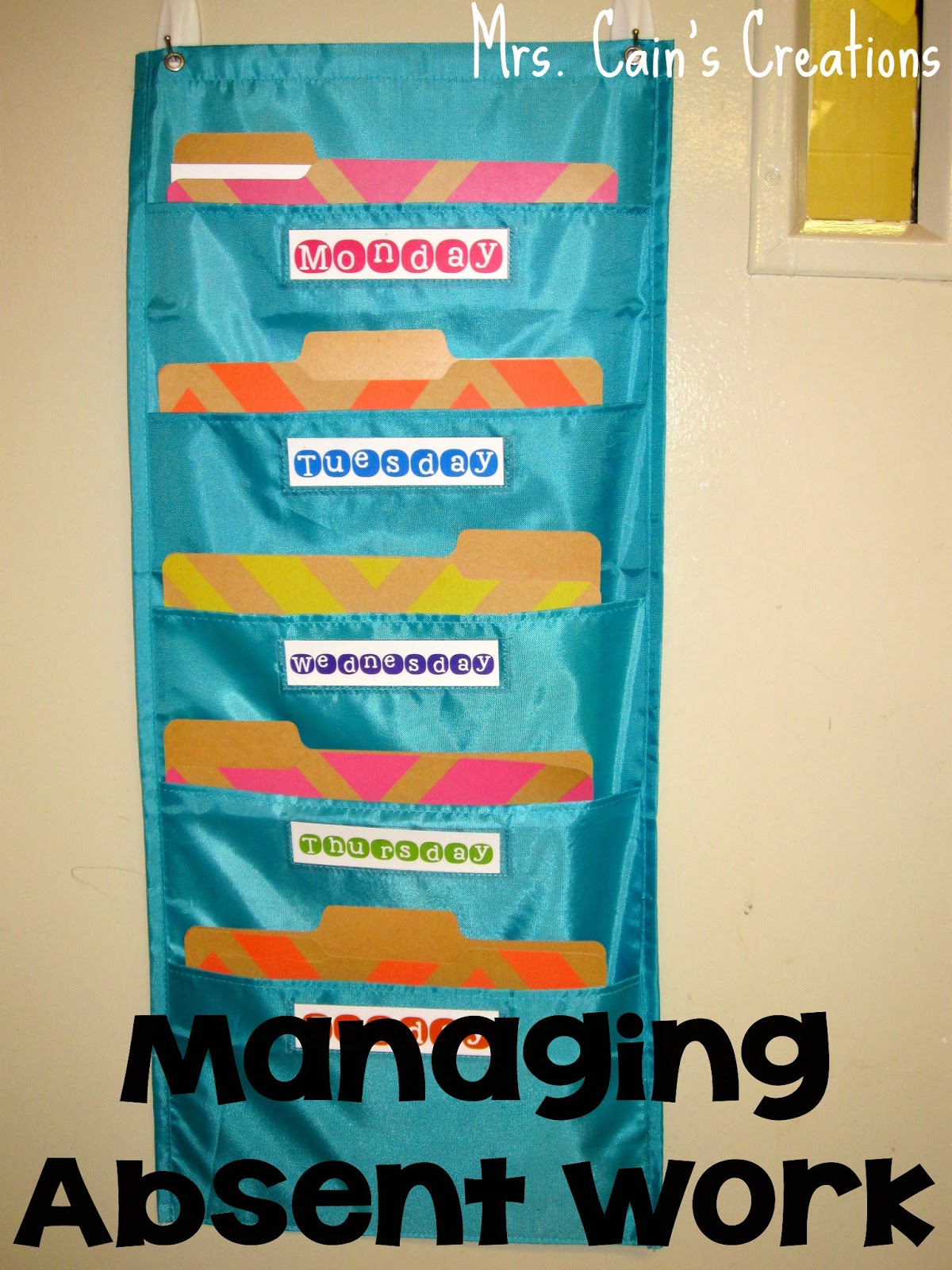 Mrs. Cain's Creations: You Oughta Know About...Managing Absent Work