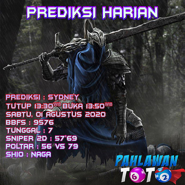 Prediksi Harian Sydney, Sabtu 01 Agustus 2020 Paito