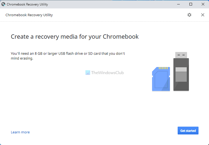 Cómo usar la utilidad de recuperación de Chromebook para crear medios de recuperación