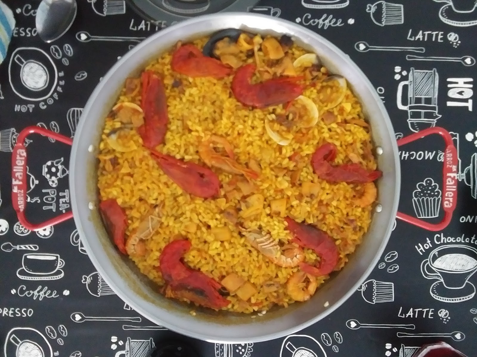 Paella de marisco para 2 (muy fácil)