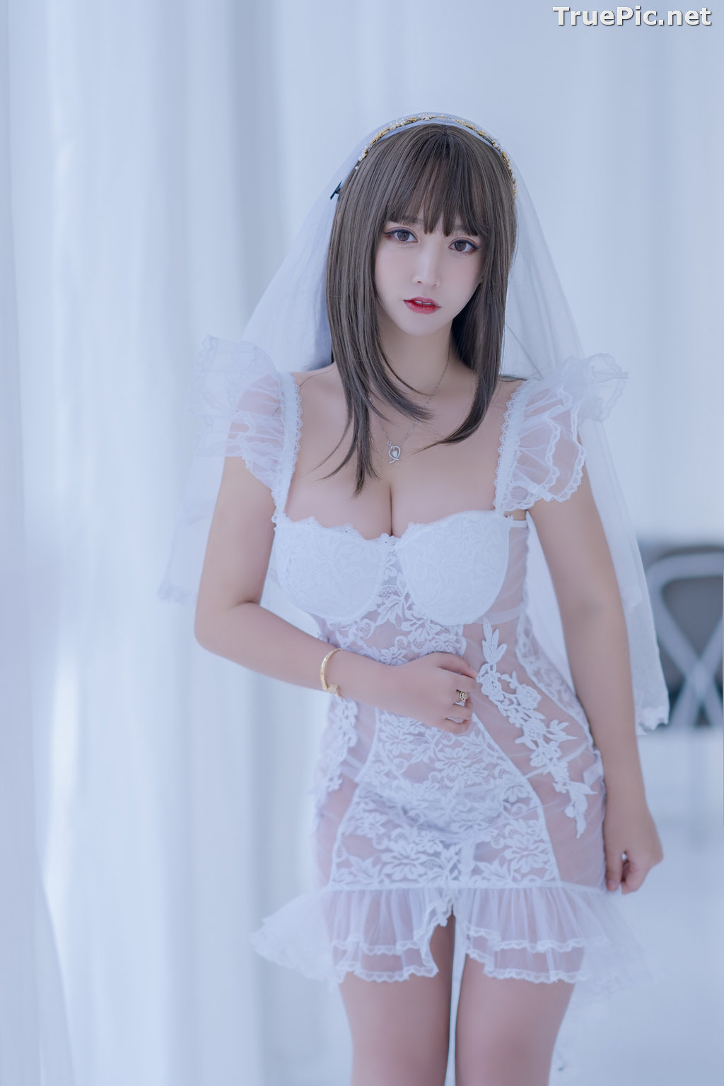 Image Chinese Cosplay Model - 过期米线线喵 (米線線sama) - Beautiful Sexy Bride - TruePic.net - Picture-24