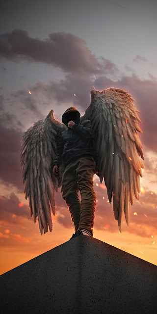 Hoodie Angel Guy Wallpaper